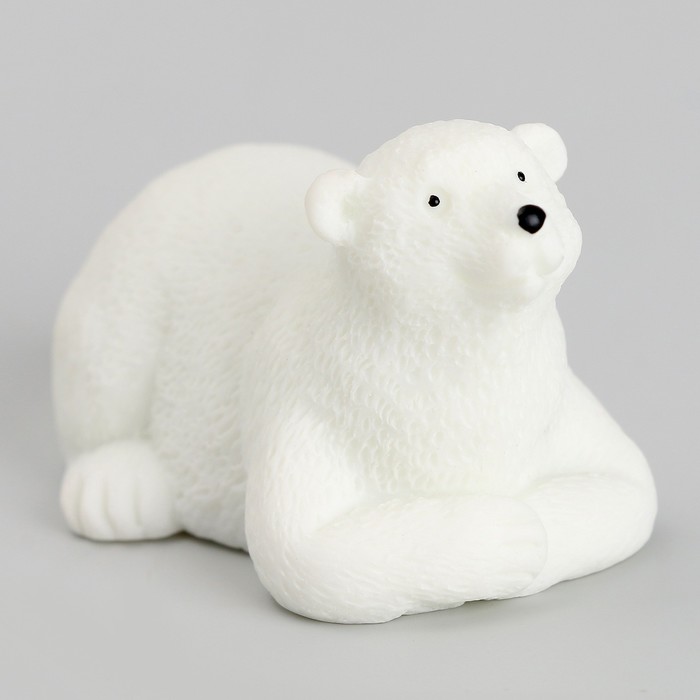 Миниатюра кукольная «Белый медведь», набор 3 шт., размер 1 шт. — 2,5 × 2 × 3,5 см - фото 1906412419