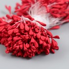 Тычинки для цветов "Красный" набор 360 шт длина 6 см - фото 7458152