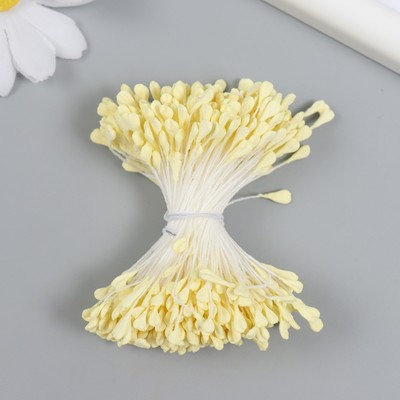 Тычинки для цветов, светло-жёлтый, набор 360 шт. длина 6 см