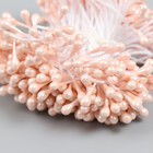 Тычинки для цветов "Капельки глянец персик" набор 300 шт длина 6 см - фото 7458188