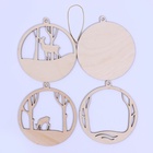 Заготовки для творчества. Деревянная ёлочная подвеска «Новый год! Олени в лесу» - Фото 2