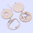 Заготовки для творчества. Деревянная ёлочная подвеска «Новый год! Лисёнок» - Фото 2