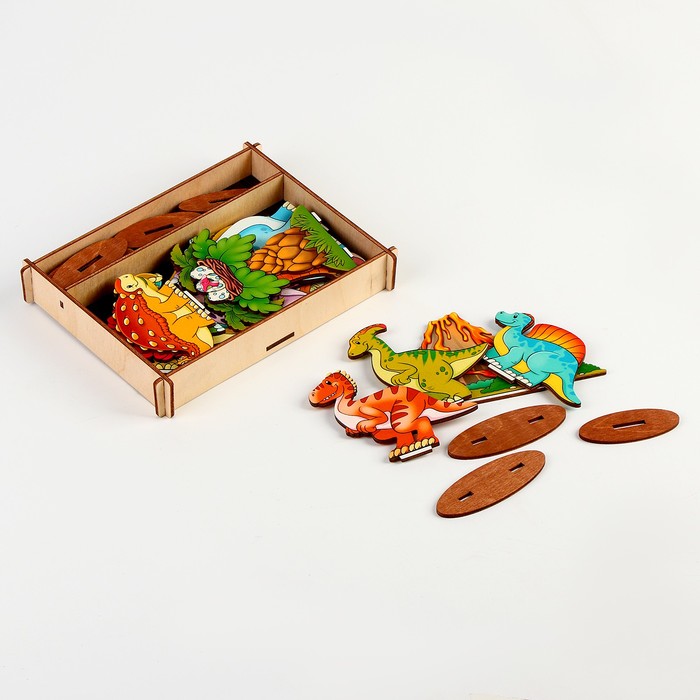 Игровой набор в коробке «Динозавры» 29 деталей - фото 1906412606