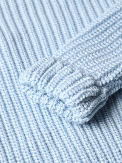 Свитер вязаный для девочки MINAKU: Cozy Winter, голубой, размер 26 (80-86 см)