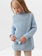 Свитер вязаный для девочки MINAKU: Cozy Winter, голубой, размер 26 (80-86 см) - Фото 10