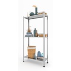 Стеллаж металлический для склада Everest Lite-50, 3 полки, оцинкованный, 150×75×30 см, серый - Фото 4