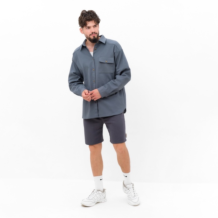 Рубашка мужская MIST oversize р.56, графитовый