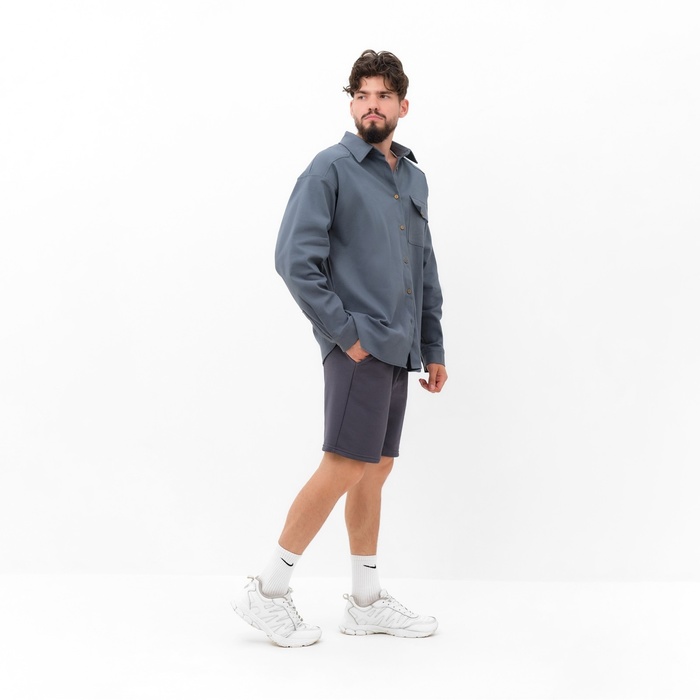 Рубашка мужская MIST oversize р.56, графитовый