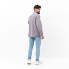 Рубашка мужская MIST oversize размер 48, светло-серый - Фото 6