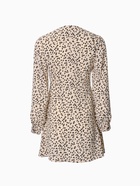 Платье женское с воротником MIST р. 42, бежевый - фото 809636694