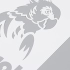 Трафарет пластиковый "Попугай" 16х24 см - фото 22913857