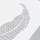 Трафарет пластиковый "Лист" 16х24 см - фото 24129473