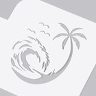 Трафарет пластиковый "Пальма" 9х9 см - фото 24262407