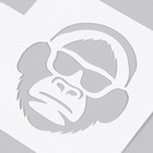 Трафарет пластиковый "Обезьяна" 9х9 см - фото 22914061