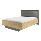 Кровать «Бруно», 1600×2000 мм, с ортопедической решеткой, цвет дуб вотан / серый графит - Фото 1
