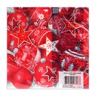 Салфетки бумажные Home Collection «Новогодня композиция красная», 3 слоя, 33х33 см, 20 шт - Фото 3
