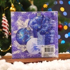 Салфетки бумажные Home Collection «Новогодняя композиция синяя», 3 слоя, 33×33 см, 20 шт. - Фото 5