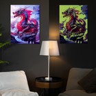 Картина по номерам со светящейся краской, 40 × 50 см «Красный дракон» 20 цветов - Фото 2