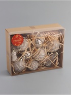 Ёлочные игрушки «Киссин», новогодние, набор 11 шт., серебристо-белый - Фото 2