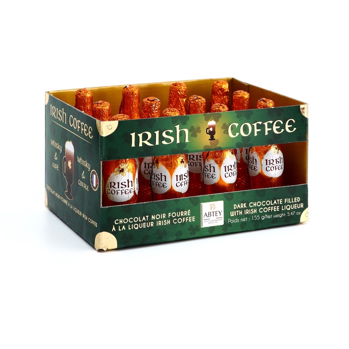 Шоколад фигурный IRISH COFFEE с ликером и ирландский кофе, 13 ± 1 г