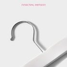 Вешалка для брюк и юбок Доляна, 22×14 см, с зажимами, белая - Фото 2