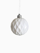 Ёлочные игрушки «Перл», шары новогодние, пластик, набор d=6 см, 9 шт., грани, белый - Фото 3