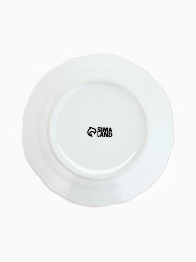 Тарелка плоская новогодняя «Снеговик», d=19 см