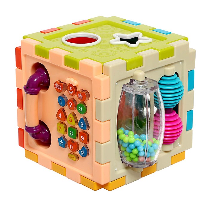 Сортер куб "Телефончик", 8 фигур, световые и звуковые эффекты