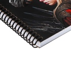 Записная книжка А5, 96 листов в клетку на гребне "Дракон", твёрдая обложка, матовая ламинация, выборочный лак, блок 60 г/м2 - Фото 3