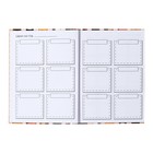 Ежедневник недатированный 150 х 204 мм, 96 листов "Коты", твёрдая обложка, глянцевая ламинация, с трафаретом (100 х 150 мм), блок офсет 70 г/м2 - фото 22979790