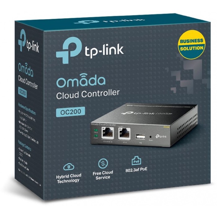 Контроллер TP-Link Omada OC200, 10/100BASE-TX, чёрный - фото 51431418