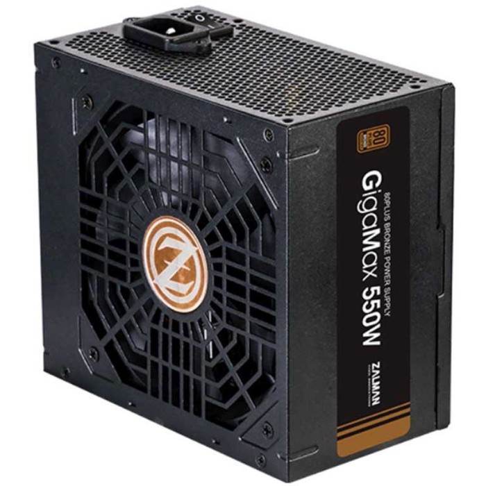 Блок питания Zalman ATX 550W ZM550-GVII 80+ bronze (20+4pin) APFC 120mm fan 5xSATA RTL - фото 51431432