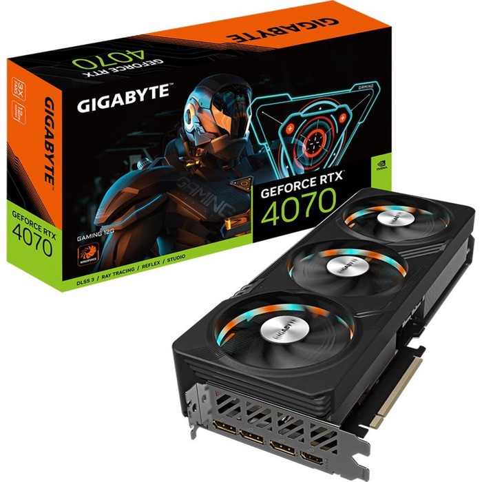 Видеокарта Gigabyte PCI-E 4.0 GV-N4070GAMING-12GD NVIDIA GeForce RTX 4070 12288Mb 192 GDDR6X   10044 - фото 51431458