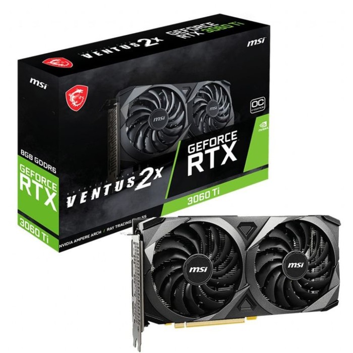 Видеокарта MSI PCI-E 4.0 RTX 3060 Ti VENTUS 2X 8G V1 LHR RU NVIDIA GeForce RTX 3060Ti 8192Mb   10044 - фото 51431479