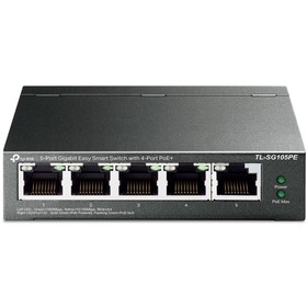 Коммутатор TP-Link TL-SG105PE 5G 4PoE+ 65W управляемый