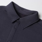 Рубашка мужская НАЧЁС, цвет серо-синий, размер 48 - Фото 7