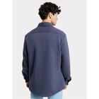 Рубашка мужская НАЧЁС, цвет серо-синий, размер 52 - фото 22906848