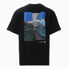 Футболка мужская, цвет чёрный, размер 50 - фото 23149606