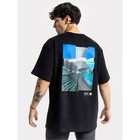 Футболка мужская, цвет чёрный, размер 52 - фото 22906981