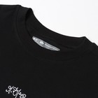 Футболка мужская, цвет чёрный, размер 52 - фото 23149608