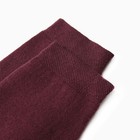 Носки женские махра внутри, цвет бордовый, размер 23 - Фото 2