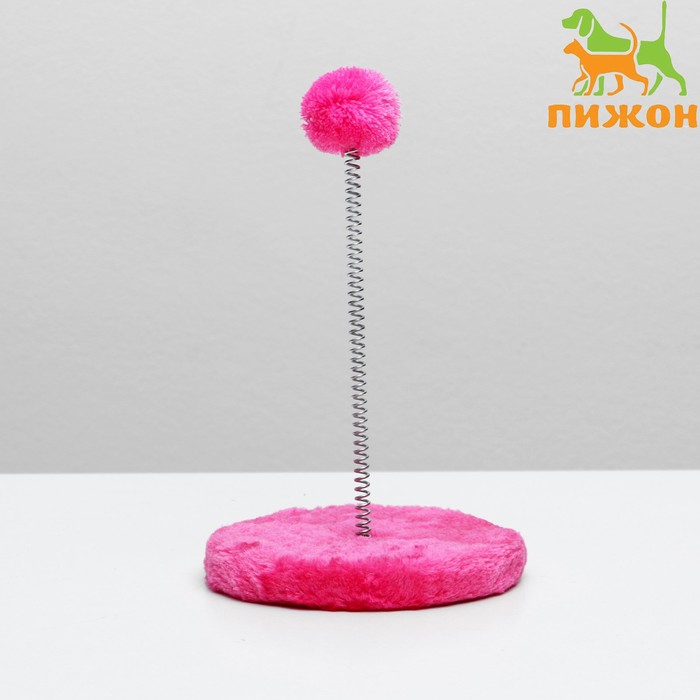 Дразнилка на пружине с шариком, 15 х 26 см, микс цветов - Фото 1