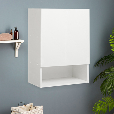 Шкаф навесной для ванной комнаты «Порто 60», 2 двери, 600×240×720 мм, цвет белый