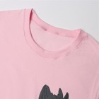 Комплект женский домашний (футболка,шорты), цвет пудра размер 44 - Фото 2