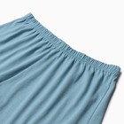Комплект женский домашний (футболка,шорты), цвет голубой, размер 44 - Фото 5