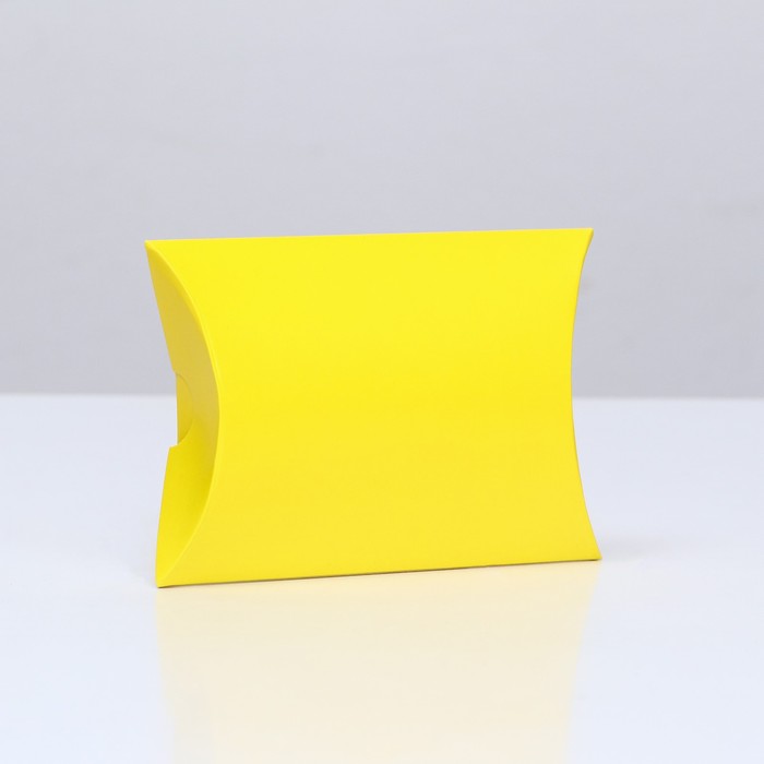 Коробка складная, подушка, жёлтая, 15 х 11 х 3 см, - Фото 1