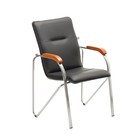 Стул Самба экокожа черная, краска Хром - Фото 1