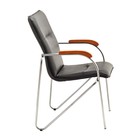 Стул Самба экокожа черная, краска Хром - Фото 3