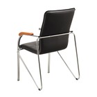 Стул Самба экокожа черная, краска Хром - Фото 4