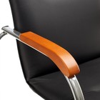 Стул Самба экокожа черная, краска Хром - Фото 5